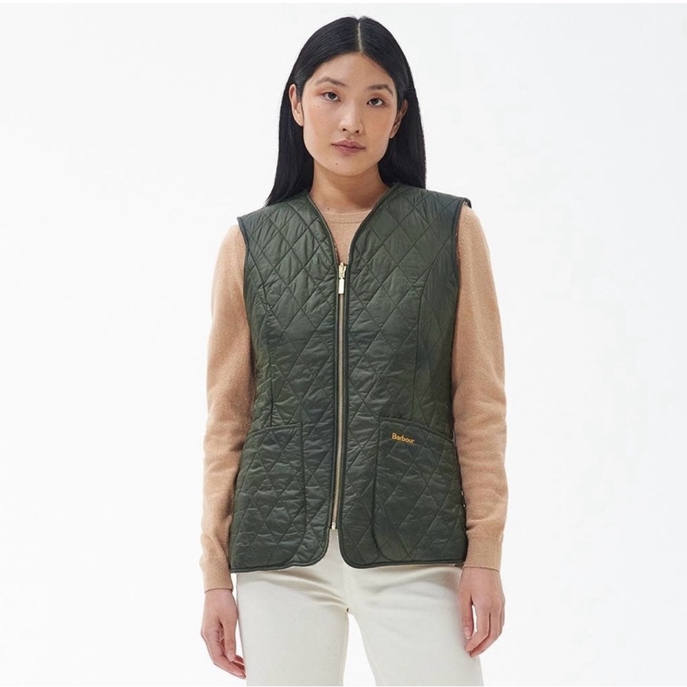 Barbour Markenfield Quilted Liner Vest in Olive Green